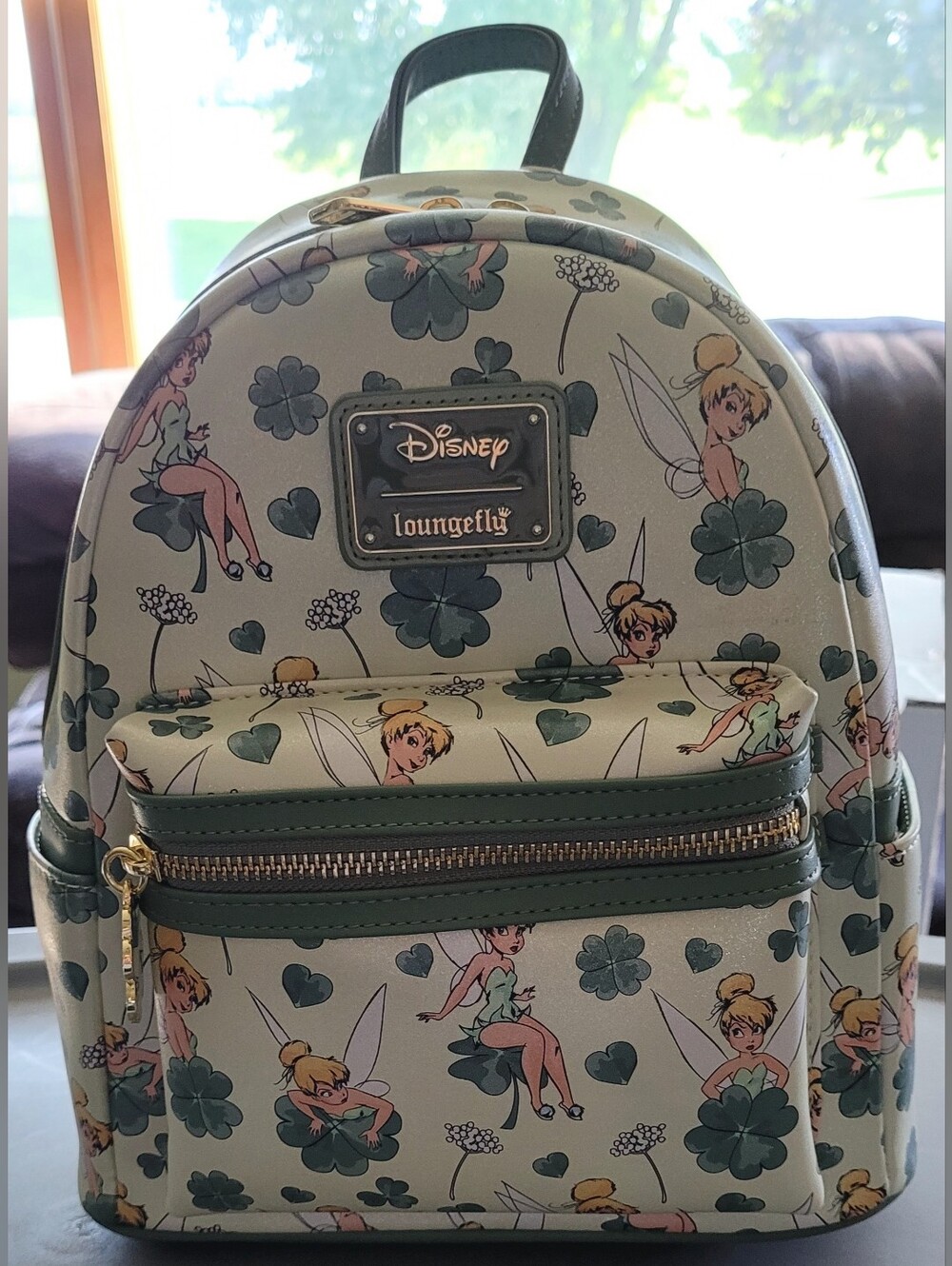 Loungefly Disney Tinker Bell 4-Leaf Clover Mini Backpack
